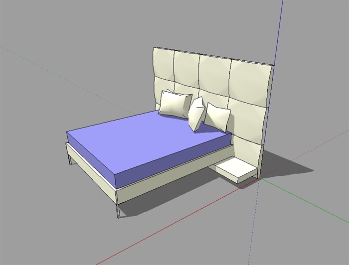 简单的床设计su模型[原创]