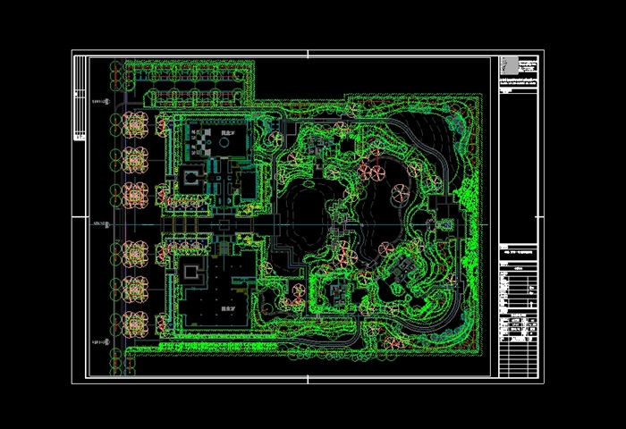 某园林景观种植cad施工图[原创]