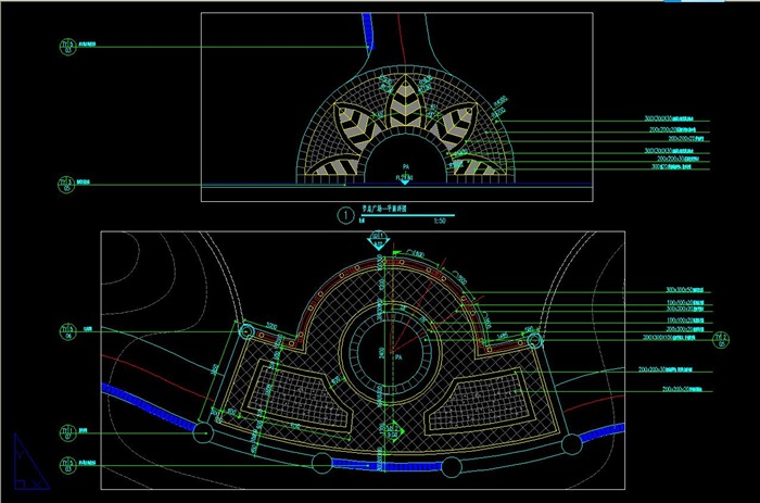 休闲观景广场及节点cad详图[原创]