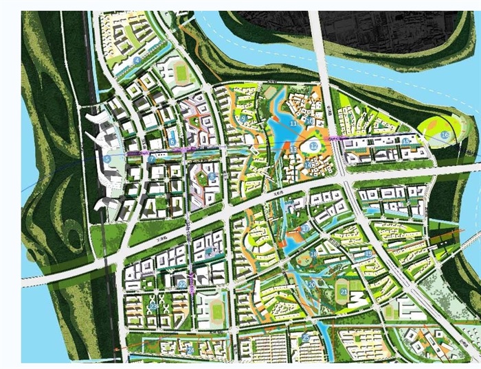 扬州市科技生态新城规划设计jpg、pdf方案[原创