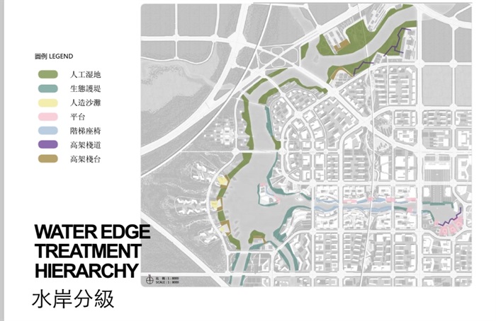郑州国家经济技术开发区滨水地区人工湖景观规