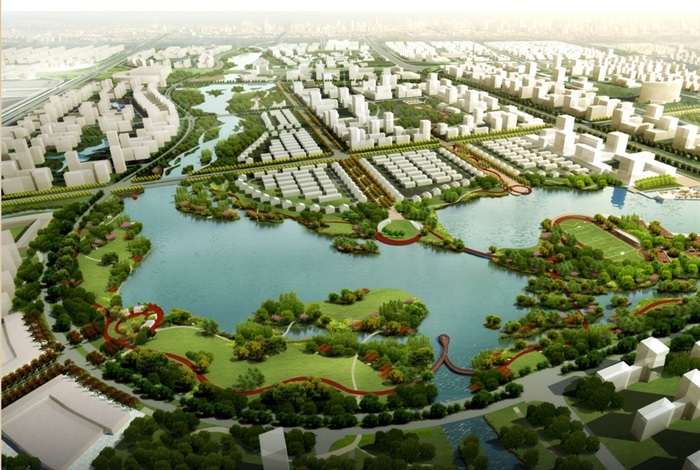 江苏南通市经济技术开发区核心区公园景观规划