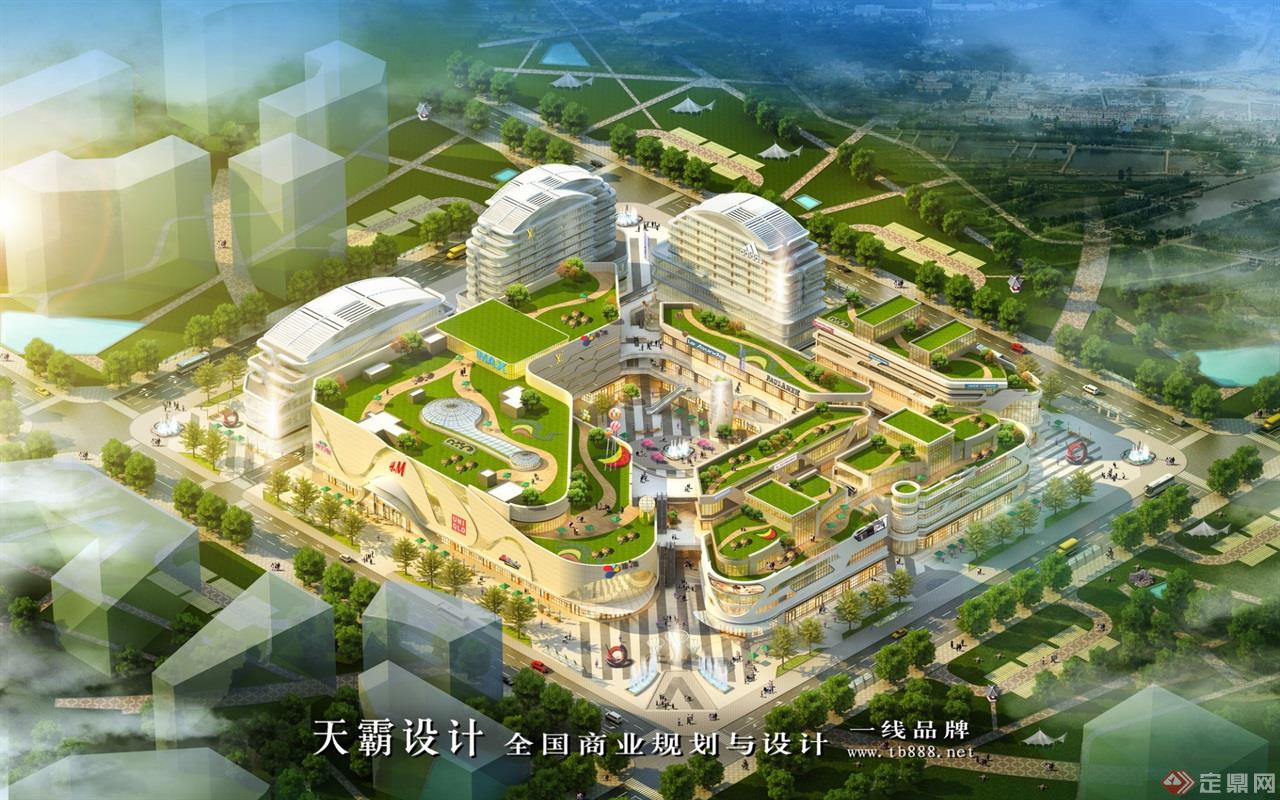 商业综合体设计效果图：河南新郑市新一城-广东天霸设计有限公司