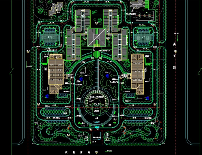 政府大院规划cad方案图纸[原创]