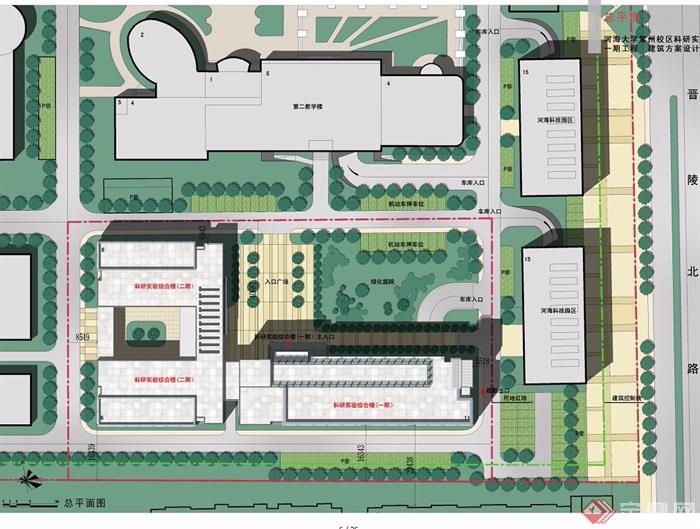 大学常州校区科研实验楼学校建筑设计cad,jpg方案