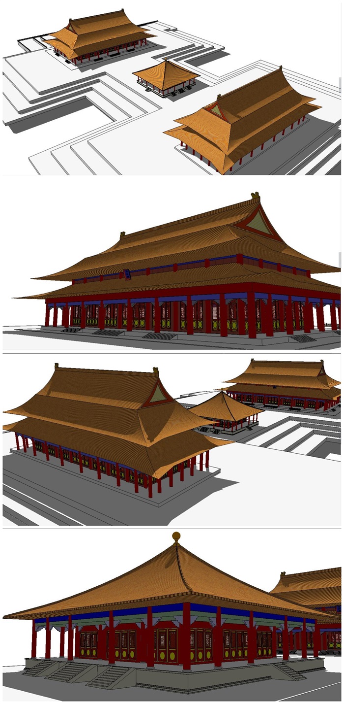 北京太和殿建筑SU模型[原创]