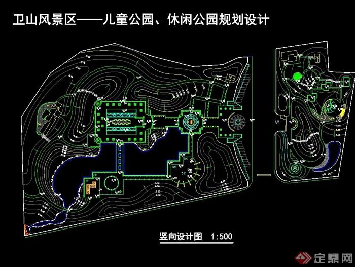 某现代公园景观竖向设计cad方案[原创]