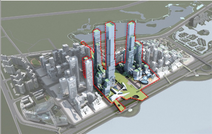 深圳湾超级总部城市规划设计方案su模型(附cad总平面图 pdf文本方案)