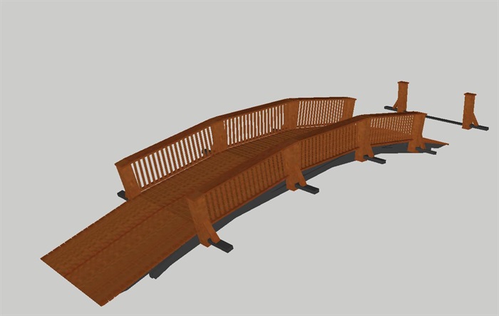13座园林景观桥方案素材su模型原创
