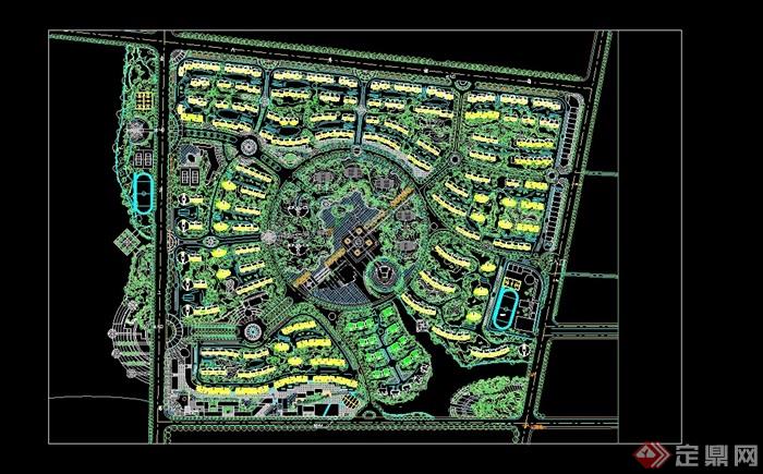 某完整的小区规划设计cad总图