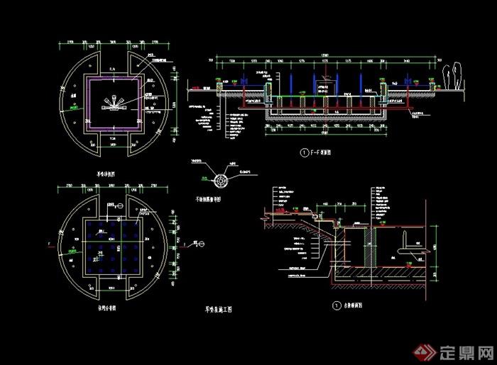 图纸整体绘制详细完整, 可直接用于相关园林景观施工设计使用