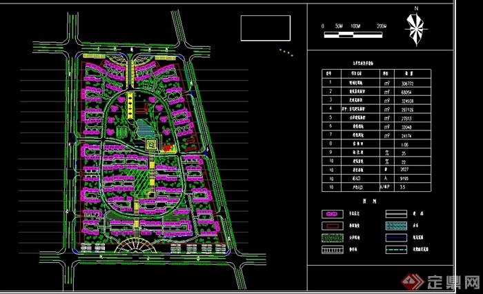 某住宅详细的小区设计cad平面图