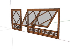 某建筑窗户设计SU(草图大师)模型
