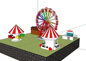游乐园儿童设施设计SU(草图大师)模型
