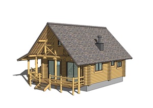 小木屋住宅设计SU(草图大师)模型