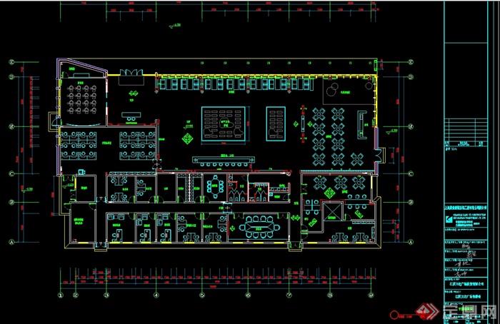 某完整一套的江阴售楼处室内设计cad施工图含ppt、psd、psd及效果图(8)