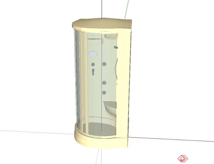 卫生间室内设施设计su模型(2)