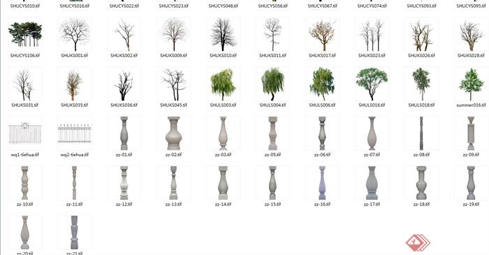 17透明贴图园林景观jpg贴图设计(2)