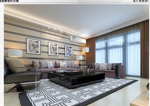 家装室内空间完整设计(含CAD+效果图+模型)