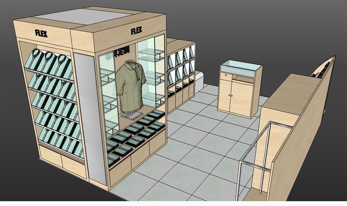 某室内衣柜柜子设计cad施工图(2)