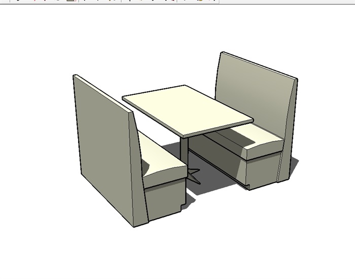 室内餐桌椅su模型(2)