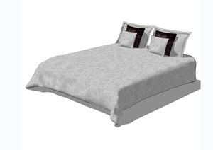 多种不同的卧室床设计SU(草图大师)模型