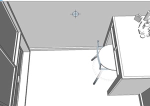 住宅空间化妆间设计SU(草图大师)模型