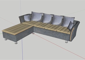 某室内自转沙发组合设计SU(草图大师)模型