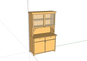 住宅空间柜子设计SU(草图大师)模型