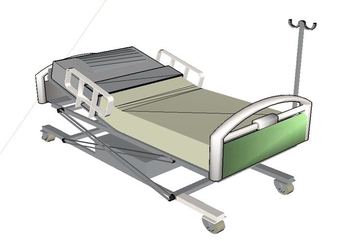 某医院床设计su模型(2)