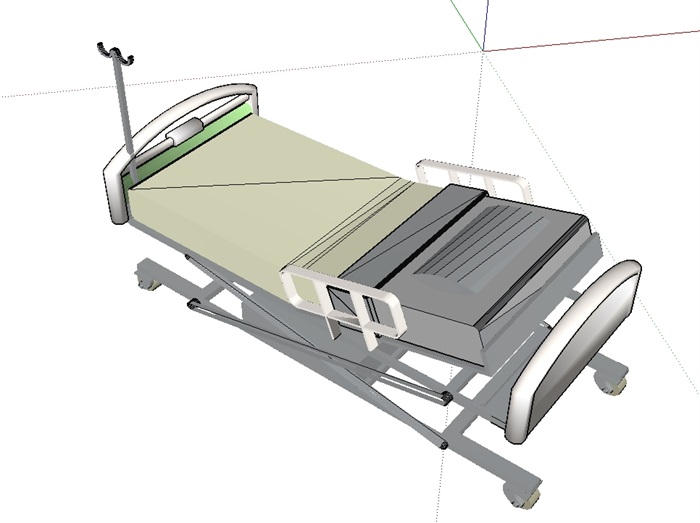 某医院床设计su模型(3)