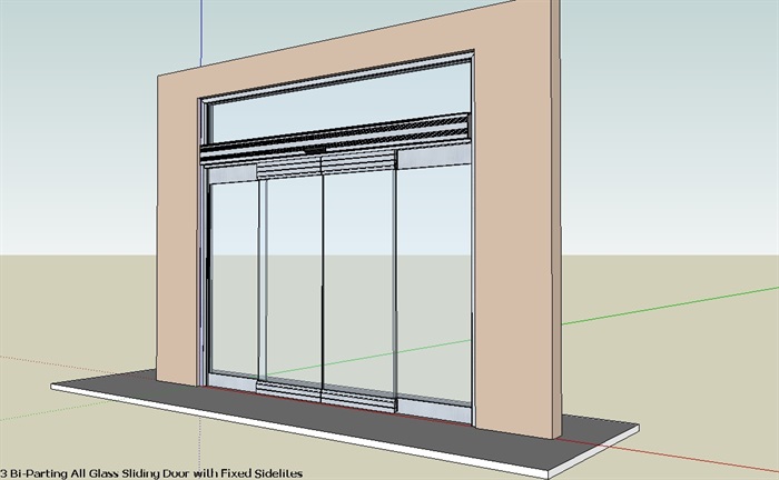 某室内空间门、窗、梯设计su模型(2)