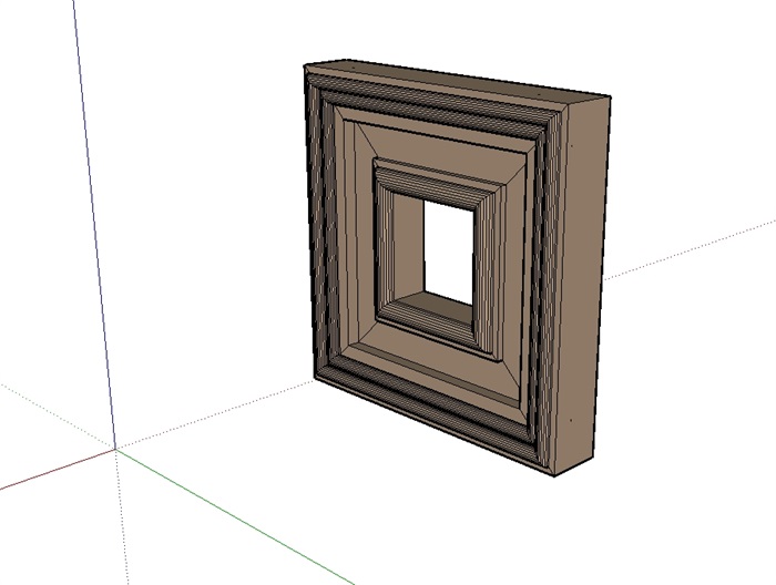 某室内空间门、窗、梯设计su模型(4)