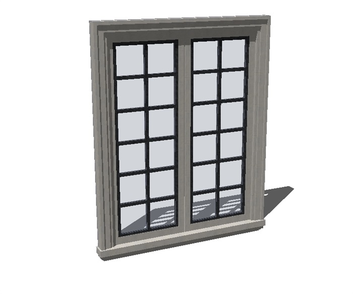 某室内空间门、窗、梯设计su模型(7)