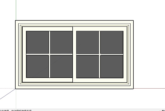 某室内空间门、窗、梯设计su模型(6)