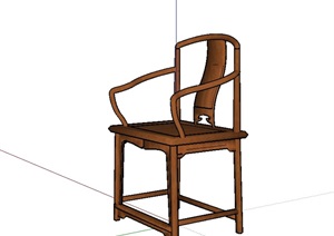 椅子单体设计SU(草图大师)模型