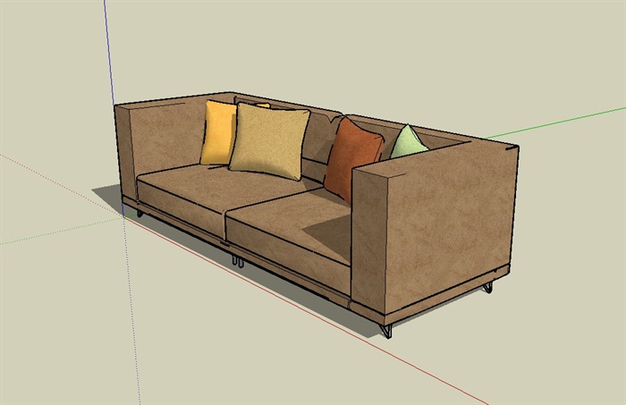 某住宅室内沙发su模型(1)