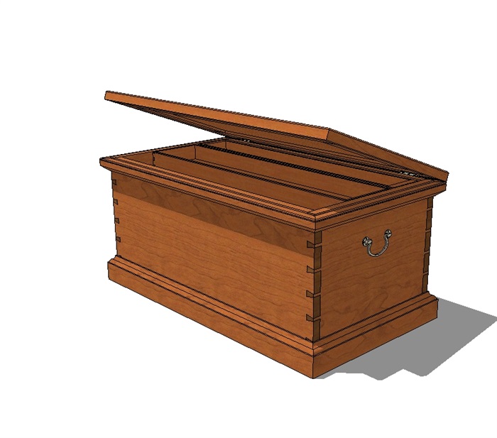 全木质柜子设计su模型(1)