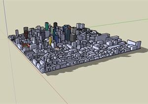 城市综合建筑设计SU(草图大师)模型