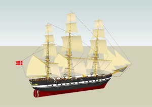 14种不同的船设计SU(草图大师)模型