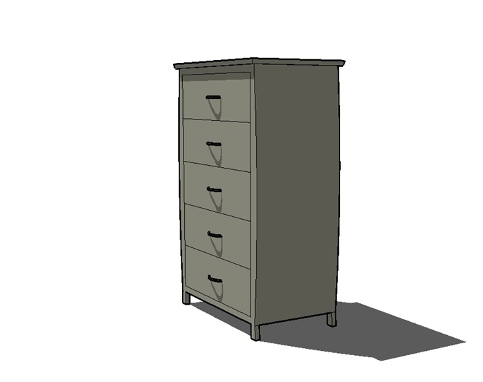 卧室抽屉柜子设计su模型(2)