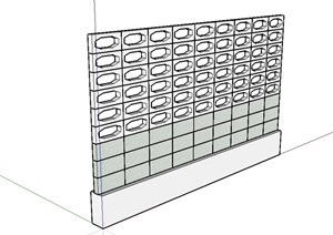 18种不同的扶手和阳台栏杆设计SU(草图大师)模型