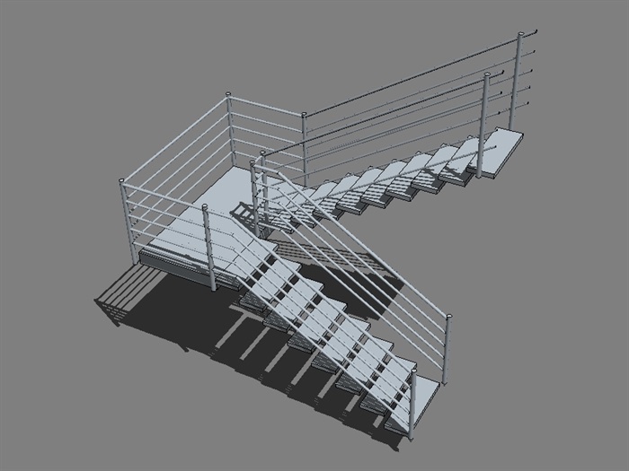室内楼梯设计su模型(1)