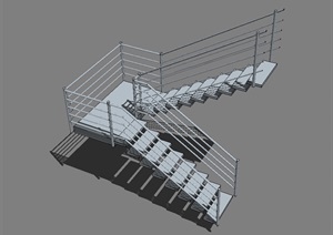 室内楼梯设计SU(草图大师)模型