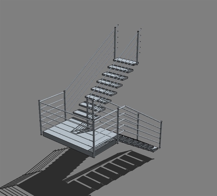 室内楼梯设计su模型(2)
