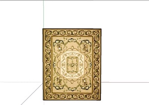 多个不同的地毯设计SU(草图大师)模型