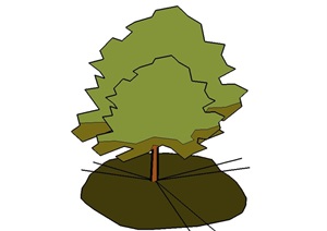 63种树木2D植物设计SU(草图大师)模型
