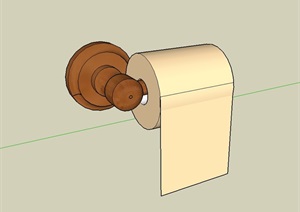两个厕纸设计SU(草图大师)模型