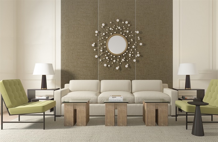 简约现代客厅空间设计3d模型(1)