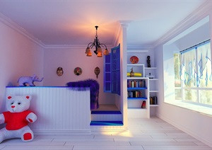 某室内卧室设计3d模型含效果图